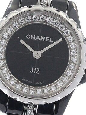 CHANEL J12 XS H5236 Diamond black Dial Quartz Ladies Watch_952374